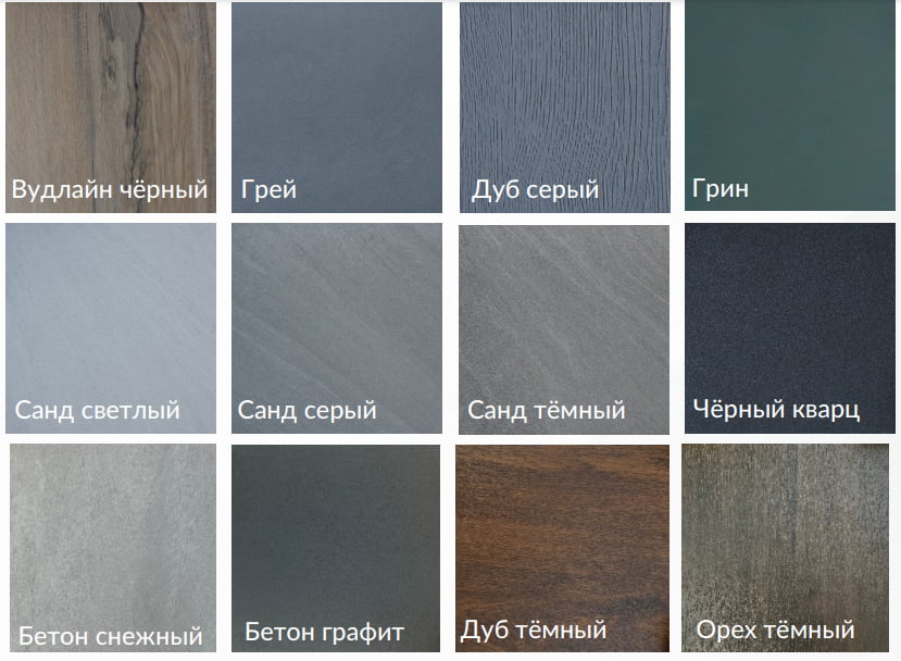 варианты покрытий дверей Сталлер comfort 3К