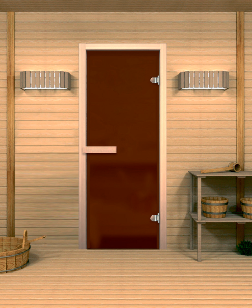Стеклянные двери для бани и сауны